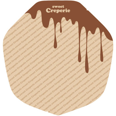 ラミクレープクラフト包装紙　クラフト変形　チョコレート
