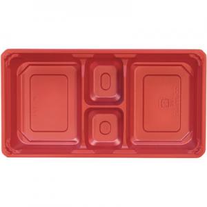 ワン折７７Ｘ４０Ｌ赤底 1袋（50枚入）アクタ プラ折箱