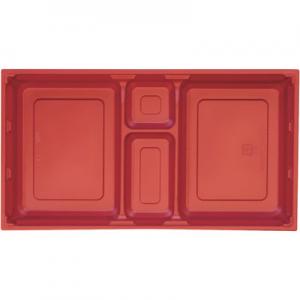 ワン折重９０Ｘ４８Ｌ　赤底 1袋（50枚入）アクタ プラ折箱