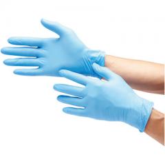 ニトリル極うす手袋　ＮＳ３７０　粉有　ＳＳ　ブルー　１００枚入