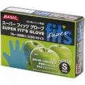 BASICスーパーフィッツグローブ　ブルー　Sサイズ　200枚箱入【PB】  1入 スズカ未来 ポリエチレン手袋