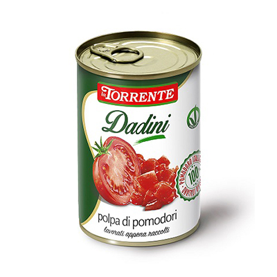 オーバーシーズ）ラ　トレンテ　ダイストマト缶　４００ｇ（ＣＬ）