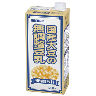 マルサンアイ）国産大豆の無調整豆乳　１Ｌ  ジュース