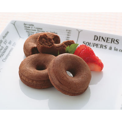 【介護】ケイエス冷凍食品）焼きドーナツ（チョコ味）25g×10個入