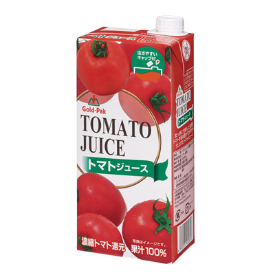 【夏商材】ゴールドパック）トマトジュース（有塩）1L