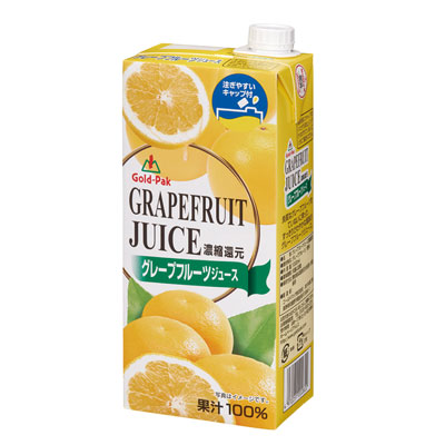 【夏商材】ゴールドパック）グレープフルーツジュース1L