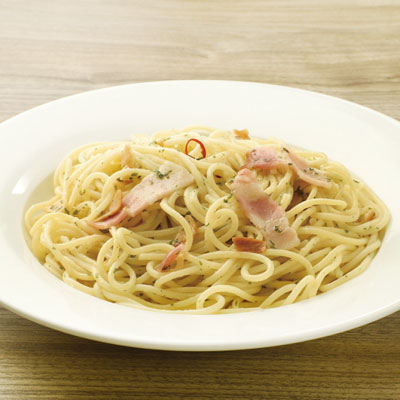 日本製粉）レンジ用ペペロンチーノスパゲッティ300g(1食)