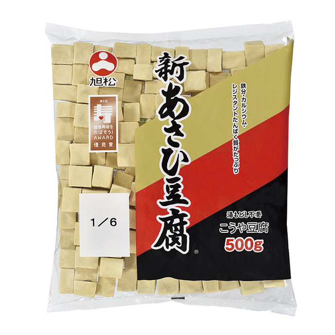 旭松食品)あさひ豆腐業務用１／６　500g（1／6カット）
