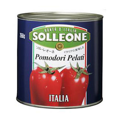 日欧商事）ソル・レオーネ　ホールトマト＃１　1号缶（2550g）