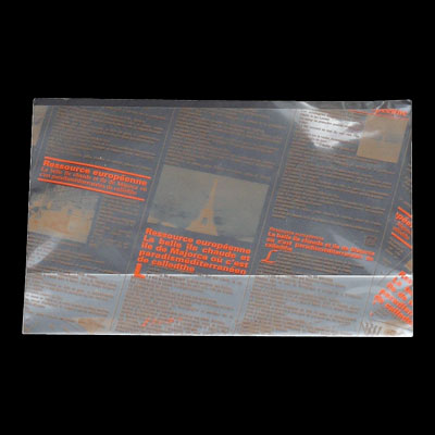 ８９１２　ヨーロピアン縦型サンド（Ａ）　オレンジ＋ブラウン（２色） 1袋（100枚入）大阪ポリエチレン販売 サンドウィッチ袋
