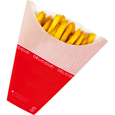 ポテト袋　デリシャス　Ｌ 1袋（100枚入）アオトプラス 耐油袋