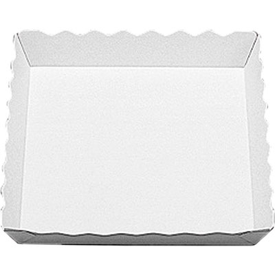 パントレー波型（白）　小 1袋（100枚入）水野産業 紙トレー
