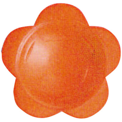 ワサビ皿　花オレンジ