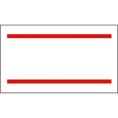 ＰＢ－１用ラベル　ＰＢ－１－３　赤二本線　強粘 1袋（10巻入）サトー ハンドラベラー用ラベル