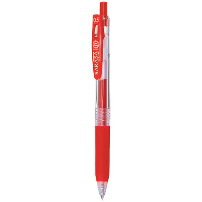 サラサクリップボールペン　水性　ノック式　Ｐ－ＪＪ１５－Ｒ　赤