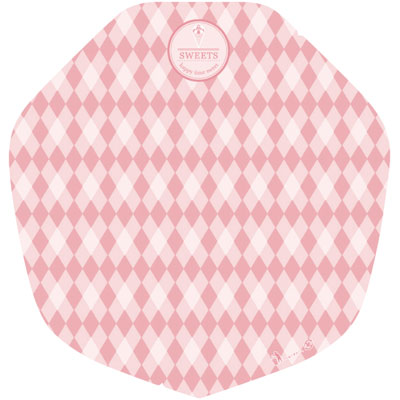 ラミクレープ包装紙　変形　ピンク