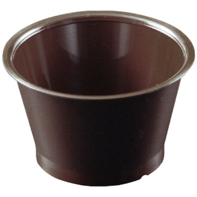 デザート容器　ＲＰ８８－１７０　茶 1袋（40枚入）リスパック デザートカップ(使い捨て、再利用可)