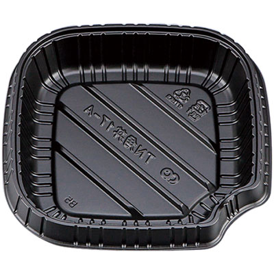 ＴＮ角丼１７－Ａ黒中皿（Ｎ） 1袋（50枚入）シーピー化成 丼容器