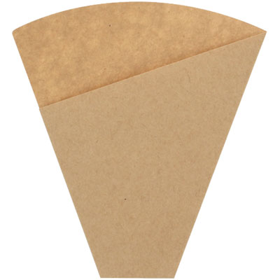 スナック三角袋　１３．７－１５未晒無地 1袋（100枚入）シモジマ 三角袋