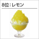 かき氷シロップ人気ランキング8位：レモン